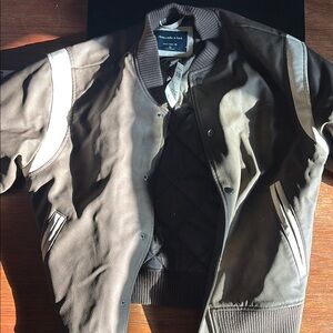 Abercrombie Men's Brown Bomber Jacket (New)